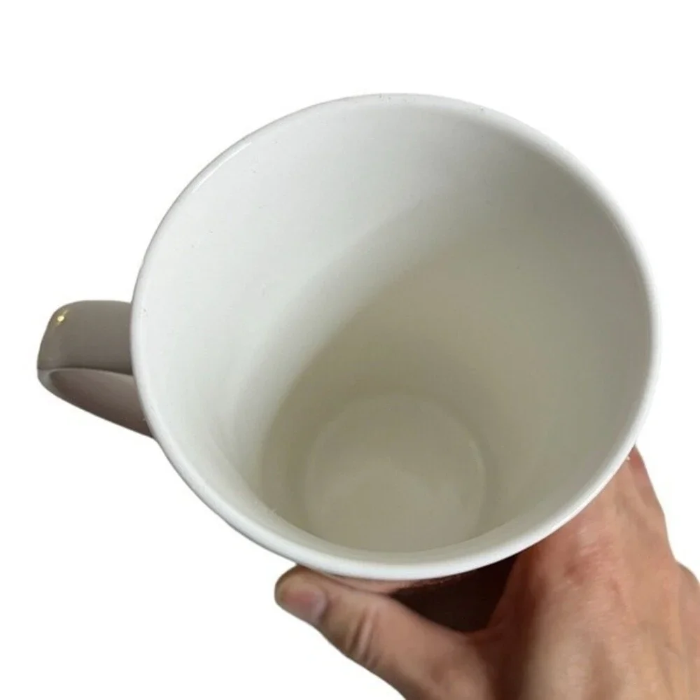 STARBUCKS Mug Tall Holiday 2015 Red Gold White